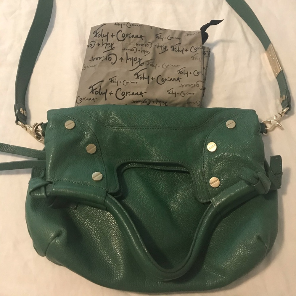 Foley + Corinna green crossbody bag